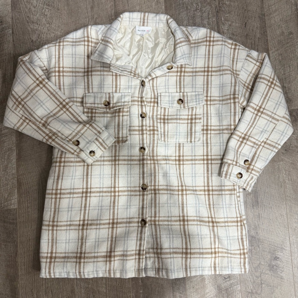 Women’s Plaid Shacket Button-Up